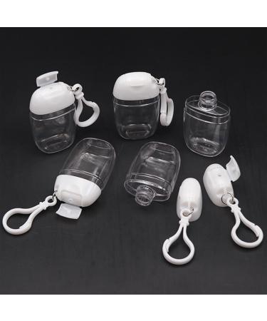 Dispenser Bottle with Keychain 30ml Empty Travel Dispenser Bottle | High Transparency Empty Refillable Containers for Shampoo Hand Wash Cleansing Lotion Toner Body Wash - Buy Online on SooperMarket.com