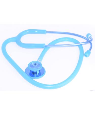 Pro Single Head Stethoscope Ideal for EMT Doctor Nurse Vet Medical Student Health Blood Stethoscope (Blue)