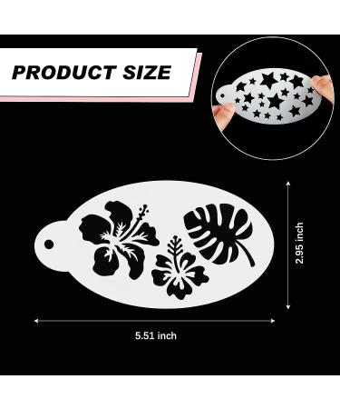 Jecery 36 Pcs Face Paint Stencils for Halloween Makeup - Reusable Templates for Mermaid, Unicorn, Leopard, Witch, Ghost, Pumpkin & Skull Tattoos (Fresh Style) - Buy Online on SooperMarket.com