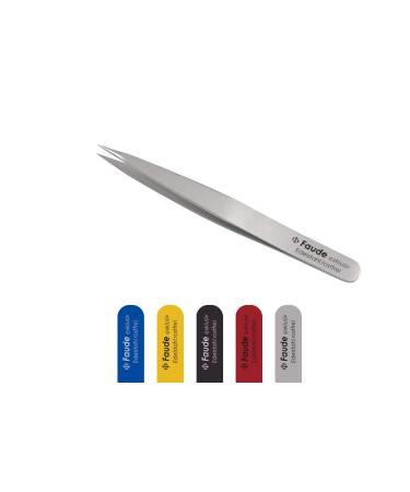 FAUDE pointed tweezers fine pointed and precise for splinters splinters thorns and ingrown hairs. Stainless steel 10cm (stainless steel)