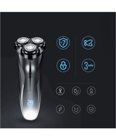 GeRRiT Electric Razor - Waterproof 3D Rechargeable Shaver for Men | Wet & Dry Rotary Shaving with Pop-up Trimmer & LED Display | 150 Mins Battery Life - Buy Online on SooperMarket.com