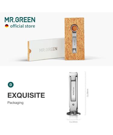 MR.GREEN Collapsible Nail Clippers with Nail Files - Portable Stainless Steel Manicure Tool (Eco-Packaging) - Buy Online on SooperMarket.com