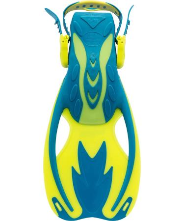 Cressi Kids Snorkeling Gear for Ages 3-10 - Rocks Design, L/XL Fins Blue/Yellow - Buy Online on SooperMarket.com