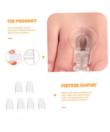 FOMIYES 3 Pairs Toe Splitter Nail Tool Thumb Splint Nail Protector Toe Dividers Valgus Correct Bunion Protector Foot Separator Toe Spacers for Feet Foot Toe Separator Man Sebs Stretcher - Buy Online on SooperMarket.com