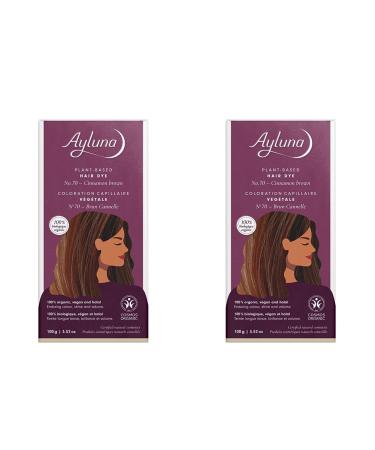 Ayluna Hair Color - 70 Cinnamon Brown 100 g (Pack of 2) Brown 100 g (Pack of 2)