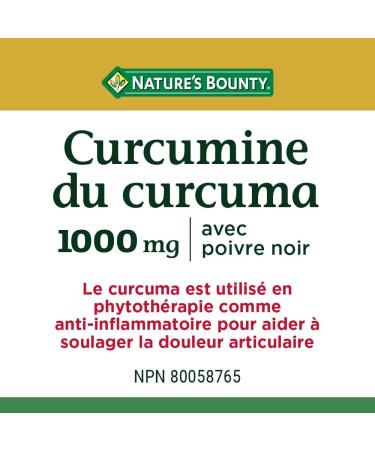 Nature's Bounty Turmeric Curcumin Plus Black Pepper Multi-coloured 45 Capsules 45 count (Pack of 1) - Buy Online on SooperMarket.com