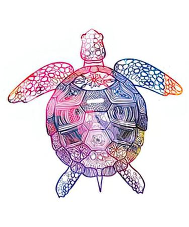 Dopetattoo Children Tattoo Design 6 Sheets Temporary Tattoos Sea Turtles Colored Temporary tattoo Neck Arm Chest for Women Men