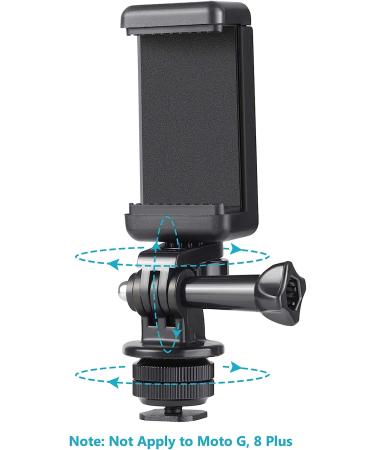 NEEWER Phone Holder & Hot Shoe Mount Kit for Action Cameras, GoPro, DJI OSMO, iPhone, Samsung - DSLR Camera & Ring Light Compatible - Buy Online on SooperMarket.com