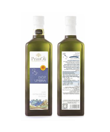 Primoli Cold-Pressed Olive Oil D.O.P. Umbria - Intense Flavor for Soups & Grilled Dishes | 3x500ml Pack - Buy Online on SooperMarket.com
