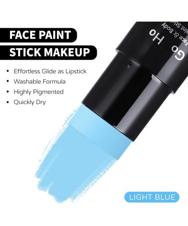 Halloween Blue Face Paint Stick 1.06 Oz | Washable Water Based Body & Face Paint for Adults & Children - Perfect for Cosplay, SFX & Halloween Makeup - Buy Online on SooperMarket.com