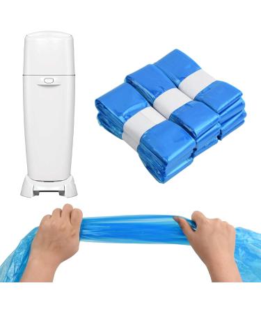 Kioiner 6 Pcs Diaper Pail Refill Bags 4.5m x 26cm Baby Diaper Bin Refills Replacement Bags Holds Up to 280 Newborn Diapers Compatible with Genie Munchkin Angelcare Diaper Pail - Buy Online on SooperMarket.com