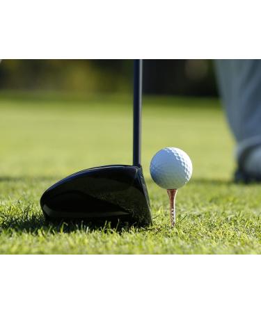 MAZEL Natural Wood/Bamboo Golf Tees 2 3/4 & 3 1/4 - Pack of 50 or 120 | Reduce Friction, Side Spin | Durable & Stable | Black & Brown - Buy Online on SooperMarket.com