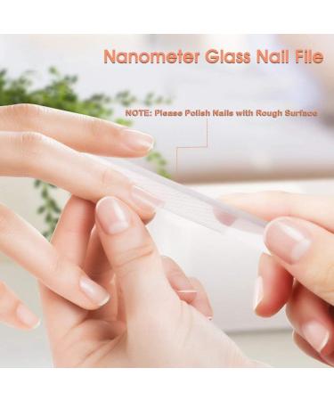 Tassety Glass Nail Shiner Nail Files Nano Glass Crystal Nail Buffer Shine Polisher for Natural Fingers Nails Toes Nails - Buy Online on SooperMarket.com