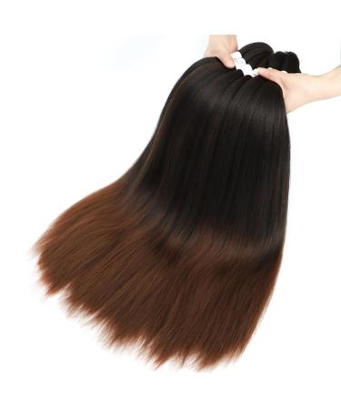 Xusuperb Pre-Stretched Braiding Hair 16 Ombre Extensions - 6 Packs Soft Yaki-Textur Kanekalon Braids (T1B/30#) - International Shipping Available - Buy Online on SooperMarket.com