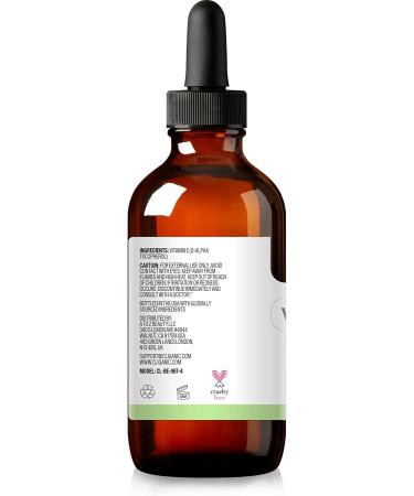 Cliganic 100% Pure Vitamin E Oil - 120,000 IU for Skin, Hair & Face - Non-GMO 4 Fl Oz - Buy Online on SooperMarket.com