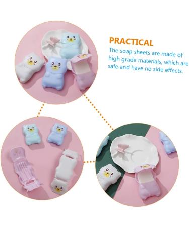 minkissy 12 Sets Travel Soap Flakes Hand Washing Soap Mini Pp Travel Accessories Disposable - Buy Online on SooperMarket.com