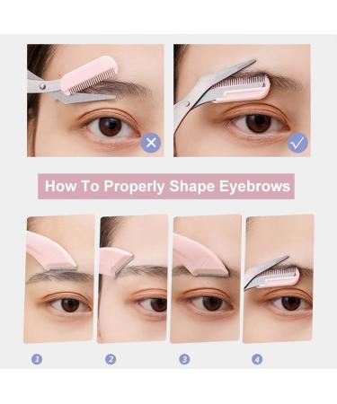 Buy Professional Eyebrow Trim Tools - SSRDFU 3 PCs Set with Precision Scissors & Mini Comb for Men & Women - Buy Online on SooperMarket.com