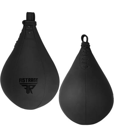 FISTRAGE Speed Ball Boxing Leather MMA Muay Thai Training Punching Dodge Striking Bag Kit - Black - Buy Online on SooperMarket.com