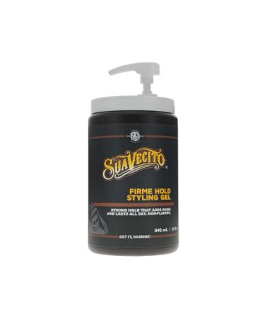 Suavecito Firme Hold Styling Hair Gel 32 oz Tub with Pump