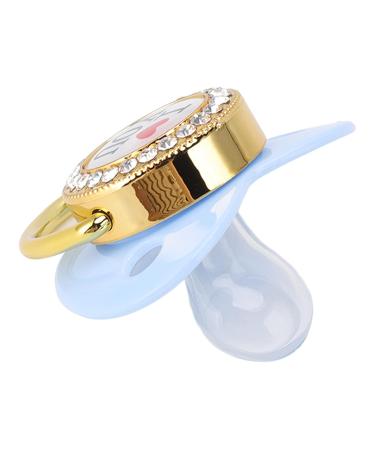 Non-Toxic Blue Baby Pacifier Set with Chain Clip | Perfect for Photo Shoots | International Shipping - Buy Online on SooperMarket.com
