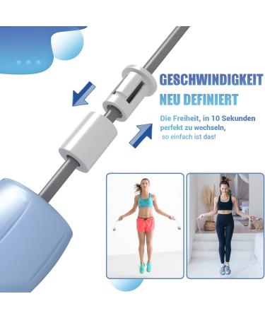 Buy Adjustable Wireless Jump Rope for Fitness | Spring Rope with Large Ball & Training Poster | Slipproof Handles - Perfect for All Ages - Buy Online on SooperMarket.com