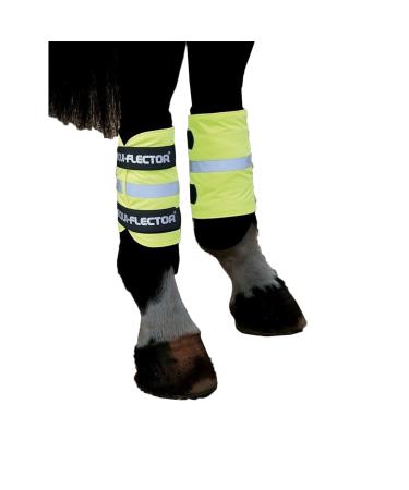 Shires High Vis Leg Bands Yellow
