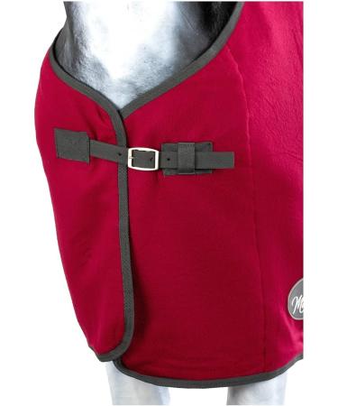 Marengos Sweat Rug - Breathable Fleece Transport Blanket for Horses with Removable Cross Strap - Pomegranate 115cm - Buy Online on SooperMarket.com