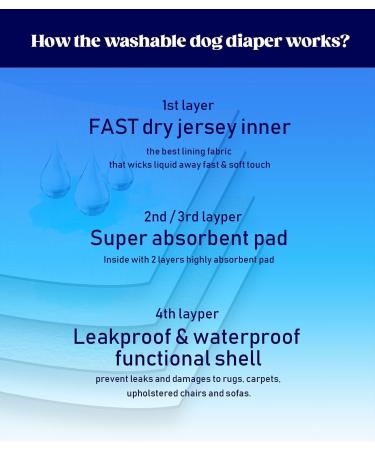 Buy Micoooyo Washable Abdominal Bandage for Males | Reusable Dog Diapers | Medium Suctionable Dog Wraps (3-Pack) - Animals Fruits & Cars | Adjustable Closure 33-40.6cm Waist - Buy Online on SooperMarket.com