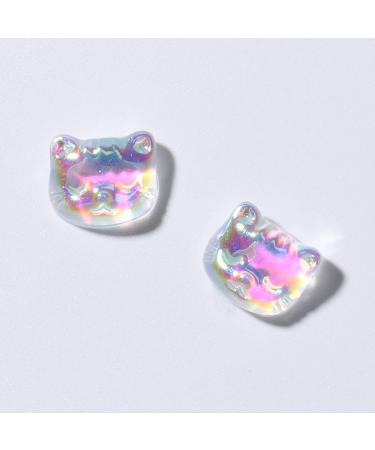 Sanwood 3D Nail Art Trailer - 30 Colorful Katzkopf Nail Diamonds | Fairy Style DIY Manicure Accessories - Buy Online on SooperMarket.com
