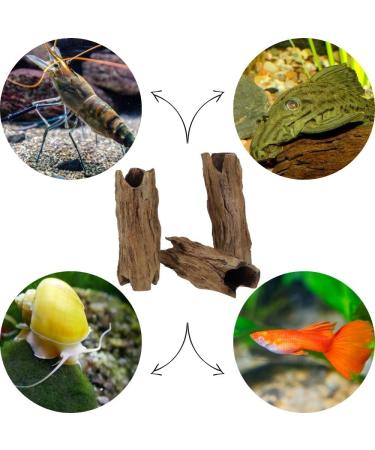 Buy Garpet Aquarium Decoration Cave Tube - Natural Wood Root Aquarium Decor - Buy Online on SooperMarket.com