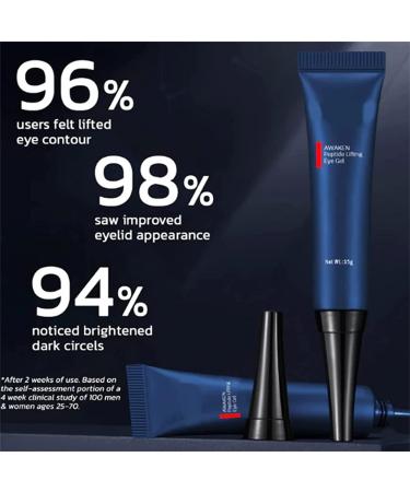 Klarime Open Eyes Awaken Peptide Lifting Eye Gel - Reduces Puffiness, Dark Circles, Under Eye Bags, and Wrinkles - 1pcs - Buy Online on SooperMarket.com