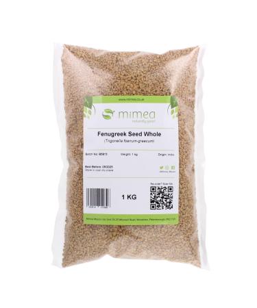 Mimea Fenugreek Seed Whole | 1kg | Quality Ingredients | Great for Cooking | Herbal Remedy | Natural | No Additives