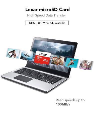 Lexar 32GB Micro SD Card - Up to 100MB/s, UHS-I, Class 10, V10, A1, High Speed TF Card - Buy Online on SooperMarket.com