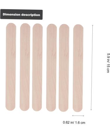 FOMIYES 800 Disposable Beauty Wax Strips - At-Home Hair Removal Wooden Wax Spatula Natural Birch Bar - Buy Online on SooperMarket.com
