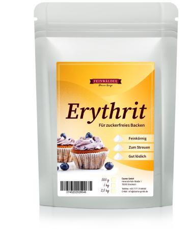 Feinwald erythritol - erythritus 2.5 kg natural sugar alternative sweeteners without calories vegan tooth -friendly sugar alternative 2.5 kg (1 Pack)