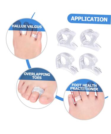 Silicone Gel Thumb Spica Splint Set | Orthopedic Bunion Nursing Clip Board | Foot Separator for Men and Women - 4 Pairs - Buy Online on SooperMarket.com