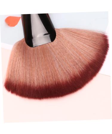 Beavorty Mineral Cutting Barber Cream - Highlighter Tool & Blending Brush for Face Makeup | Nylon Fan Brush for Blush & Foundation | 20x4x16cm Coffee Color - Buy Online on SooperMarket.com