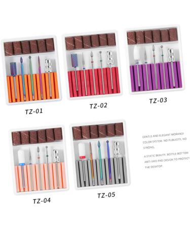 POPETPOP 2 Sets Nail Art Equipment Nail Bits Nail Drill Bits for Acrylic Nail Polish Accessories Drill Bits for Nails Manicure Drill Bits Pedicure Bits Nail Gel Electric Head Purple 6.5x5.5cmx2pcs Purplex2pcs - Buy Online on SooperMarket.com