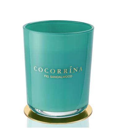 Cocorr na Candle fragrance candle in a glass - fines sandalwood burning time for up to 46 hours with 2 wicks natural soy candle Christmas gift candle 420g of cowardly sandal wood 420g