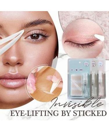 Double Eyelid Stickers 60 Pairs Double Eyelid Tape Breathable Single Side Sticky Double Eyelid Tape Paste Stickers Instant Eyelid Lift Fiber Strips for for Women Hooded Droopy Uneven Mono-eyelids - Buy Online on SooperMarket.com