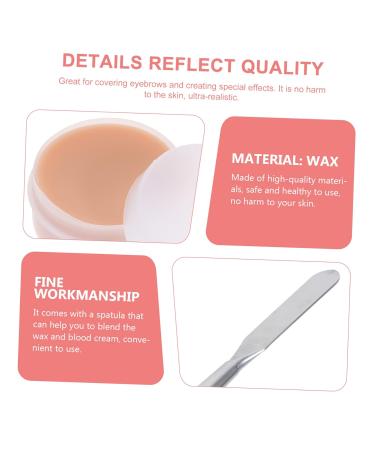 Halloween Scar Cream & Special Effects Makeup Set | Spatula Scab & Blood Modeling Wax | Perfect for Pro/Amateur Use - Buy Online on SooperMarket.com