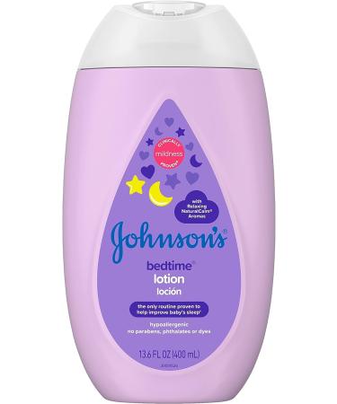 Johnson's Bedtime Baby Lotion with Coconut Oil & NaturalCalm Aromas 13.6 fl. oz - Hypoallergenic & Paraben-Free Baby Skin Care - Buy Online on SooperMarket.com