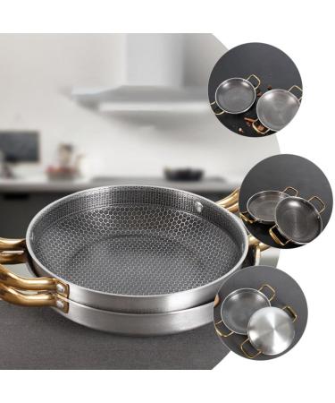 Angoily Frying Pan Griddle Honeycomb Non Stick Fry Pan Household Skillet Honeycomb Skillet Fry Pan for Outdoor Cooking Fry Pans for Cooking Stainless Steel Cooking Utensils 26c - Buy Online on SooperMarket.com