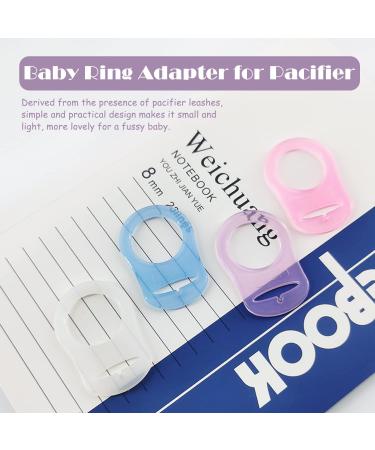 Norhogo 10-Piece Silicone Ring Set for Pacifiers - BPA-Free Ten Colors Baby Silicone Ring Holder - Buy Online on SooperMarket.com