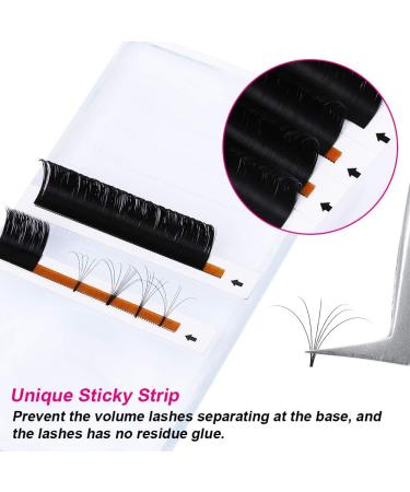 Fadlash Easy Fan Lashes C Curl 0.03 13mm - Natural Look Self Fanning Russian Eyelashes Extension - 0.03-C-13 - Buy Online on SooperMarket.com