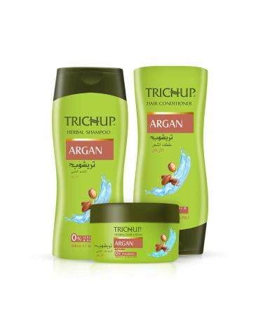 Argan Herbal Hair Care Kit For Soft Shiny & Bouncy Hair Shampoo Conditioner & Cream