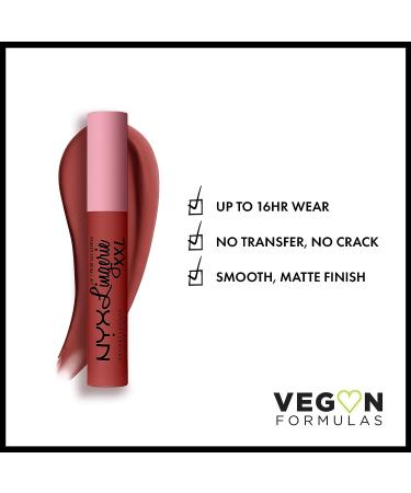 NYX Lip Lingerie XXL Matte Liquid Lipstick in Warm Up - Red Rose | 0.13 Fl Oz - Buy Online on SooperMarket.com