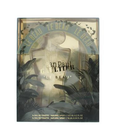 Jean Paul Gaultier Le Beau Men's 2-Piece Set - 4.2 oz EDT Spray + 0.34 oz EDT Spray - 4.54 Fl Oz - Buy Online on SooperMarket.com