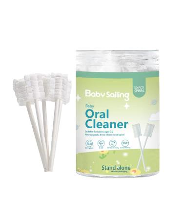 Fivetoo mouth cleaner for newborns - tongue cleaner toothbrush with paper handle mouth cleaning device with a three -dimensional texture for travel at home and outdoors 30 pieces/barrel