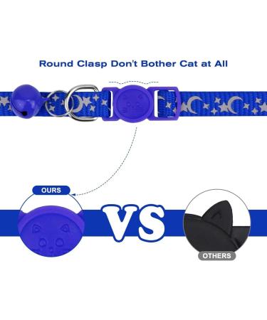 Buy Tagme Cat Neck Band 2-Pack - Reflective Safety Collar with Name & Address Shield for Cats & Puppies - Adjustable 18-28 cm - Navy Blue - Buy Online on SooperMarket.com